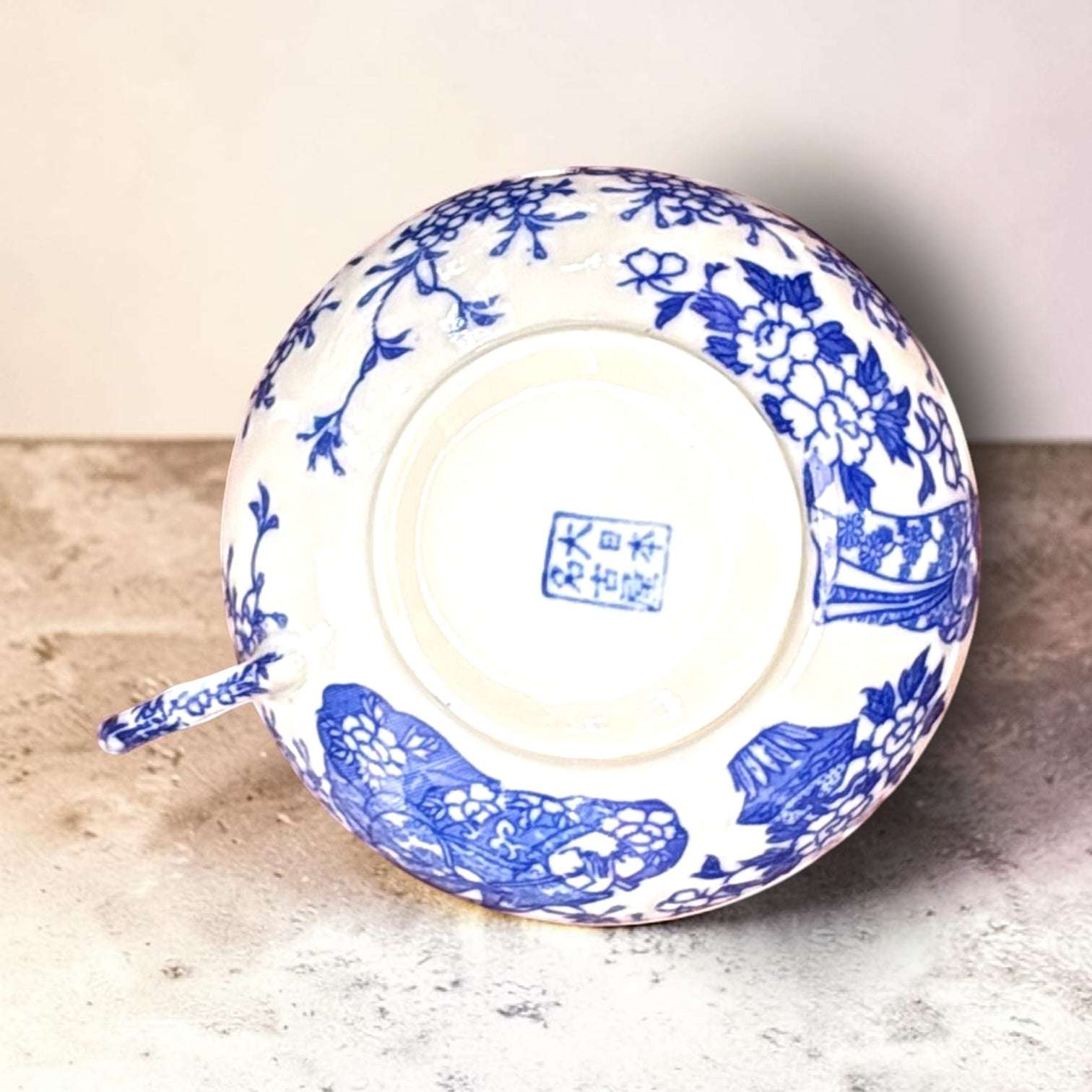 Juego de café de porcelana china azul asiático - Cositas Antiguas – La Guadaña, Anticuarios Online en Jerez , vender antigüedades, muebles antiguos