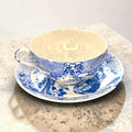 Juego de café de porcelana china azul asiático - Cositas Antiguas – La Guadaña, Anticuarios Online en Jerez , vender antigüedades, muebles antiguos