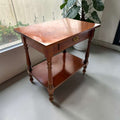 Mesa baja de caoba con cajón y balda inferior - Cositas Antiguas – La Guadaña, Anticuarios Online en Jerez , vender antigüedades, muebles antiguos