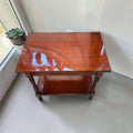 Mesa baja de caoba con cajón y balda inferior - Cositas Antiguas – La Guadaña, Anticuarios Online en Jerez , vender antigüedades, muebles antiguos