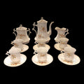 Juego de café de porcelana floral antiguo completo - Cositas Antiguas – La Guadaña, Anticuarios Online en Jerez , vender antigüedades, muebles antiguos