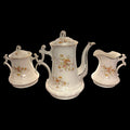 Juego de café de porcelana floral antiguo completo - Cositas Antiguas – La Guadaña, Anticuarios Online en Jerez , vender antigüedades, muebles antiguos