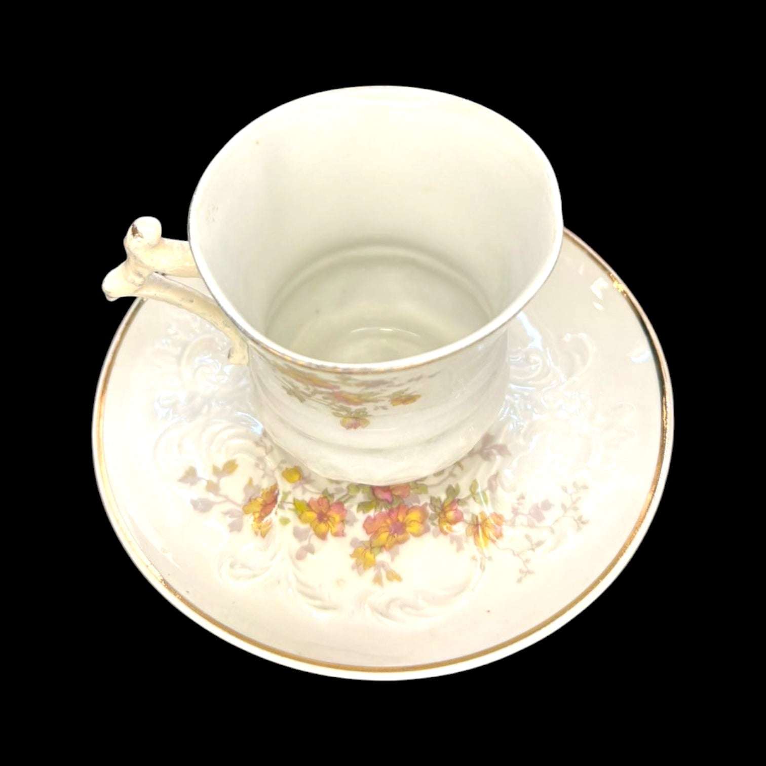 Juego de café de porcelana floral antiguo completo - Cositas Antiguas – La Guadaña, Anticuarios Online en Jerez , vender antigüedades, muebles antiguos