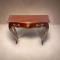 Consola antigua de madera con cajón y patas curvas - Cositas Antiguas – La Guadaña, Anticuarios Online en Jerez , vender antigüedades, muebles antiguos