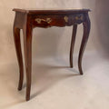 Consola antigua de madera con cajón y patas curvas - Cositas Antiguas – La Guadaña, Anticuarios Online en Jerez , vender antigüedades, muebles antiguos
