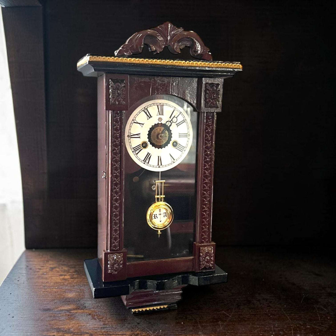 Reloj de pared victoriano con alarma despertador - Cositas Antiguas – La Guadaña, Anticuarios Online en Jerez , vender antigüedades, muebles antiguos