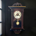 Reloj de pared victoriano con alarma despertador - Cositas Antiguas – La Guadaña, Anticuarios Online en Jerez , vender antigüedades, muebles antiguos