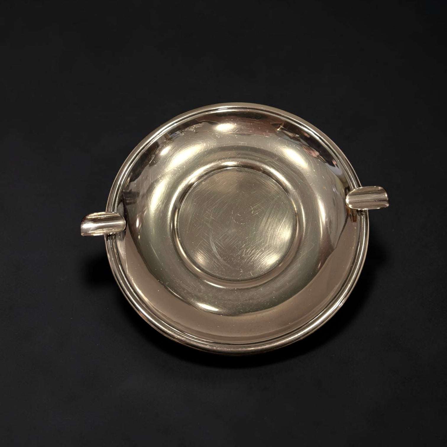Cenicero de metal plateado antiguo y decorativo - Cositas Antiguas – La Guadaña, Anticuarios Online en Jerez , vender antigüedades, muebles antiguos