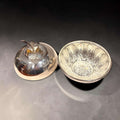 Mantequillero de metal plateado con forma de manzana - Cositas Antiguas – La Guadaña, Anticuarios Online en Jerez , vender antigüedades, muebles antiguos