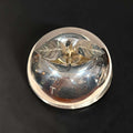 Mantequillero de metal plateado con forma de manzana - Cositas Antiguas – La Guadaña, Anticuarios Online en Jerez , vender antigüedades, muebles antiguos