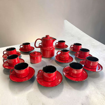 Juego de cafe Melitta Kopenhagen rojo vintage - Cositas Antiguas – La Guadaña, Anticuarios Online en Jerez , vender antigüedades, muebles antiguos