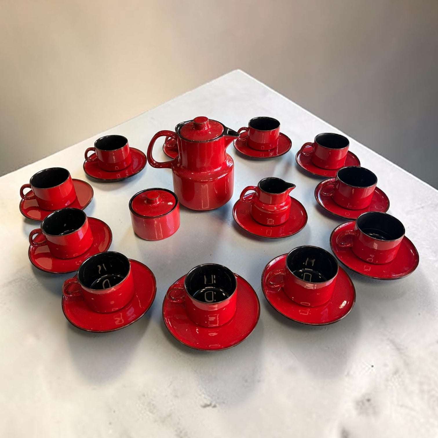 Juego de cafe Melitta Kopenhagen rojo vintage - Cositas Antiguas – La Guadaña, Anticuarios Online en Jerez , vender antigüedades, muebles antiguos