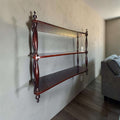 Estantería de caoba antigua para pared tallada - Cositas Antiguas – La Guadaña, Anticuarios Online en Jerez , vender antigüedades, muebles antiguos