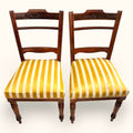 Pareja de sillas de caoba antiguas tapizadas - Cositas Antiguas – La Guadaña, Anticuarios Online en Jerez , vender antigüedades, muebles antiguos
