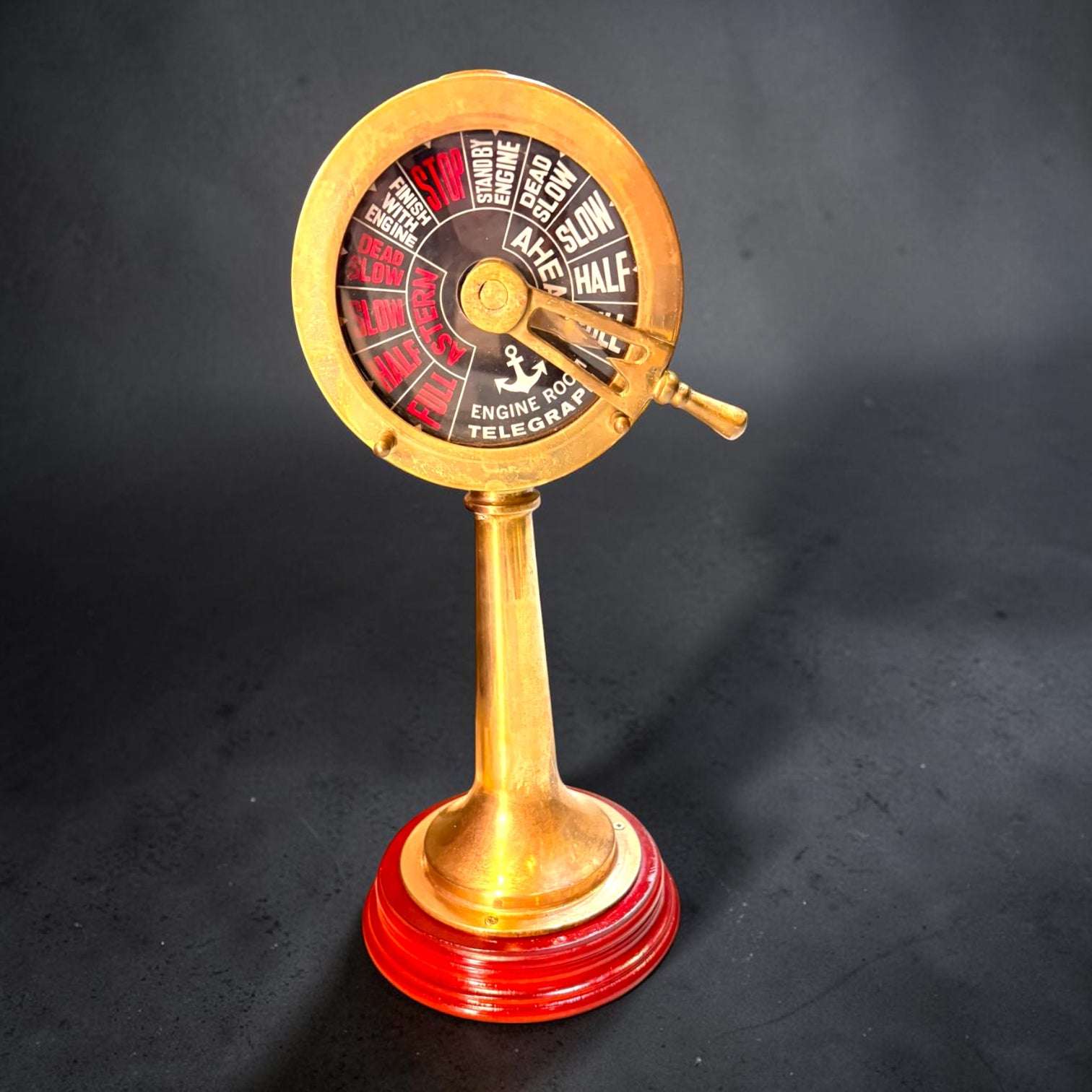 Telégrafo náutico decorativo de metal dorado - Cositas Antiguas – La Guadaña, Anticuarios Online en Jerez , vender antigüedades, muebles antiguos