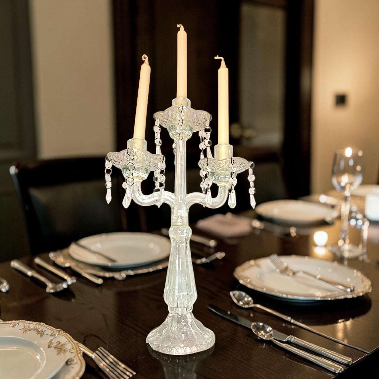 Candelabro de cristal antiguo | iluminación tradicional - Cositas Antiguas – La Guadaña, Anticuarios Online en Jerez , vender antigüedades, muebles antiguos