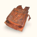 Alforja de cuero marroquí siglo XIX decorativa - Cositas Antiguas – La Guadaña, Anticuarios Online en Jerez , vender antigüedades, muebles antiguos