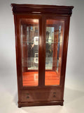 Vitrina antigua de caoba con puertas de cristal - Cositas Antiguas – La Guadaña, Anticuarios Online en Jerez , vender antigüedades, muebles antiguos