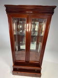Vitrina antigua de caoba con puertas de cristal - Cositas Antiguas – La Guadaña, Anticuarios Online en Jerez , vender antigüedades, muebles antiguos