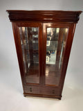 Vitrina antigua de caoba con puertas de cristal - Cositas Antiguas – La Guadaña, Anticuarios Online en Jerez , vender antigüedades, muebles antiguos