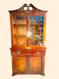 Libería antigua de caoba con escritorio y alacena - Cositas Antiguas – La Guadaña, Anticuarios Online en Jerez , vender antigüedades, muebles antiguos