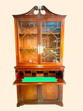 Libería antigua de caoba con escritorio y alacena - Cositas Antiguas – La Guadaña, Anticuarios Online en Jerez , vender antigüedades, muebles antiguos