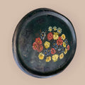 Bandeja antigua de tole negro con flores pintadas - Cositas Antiguas – La Guadaña, Anticuarios Online en Jerez , vender antigüedades, muebles antiguos