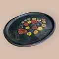 Bandeja antigua de tole negro con flores pintadas - Cositas Antiguas – La Guadaña, Anticuarios Online en Jerez , vender antigüedades, muebles antiguos