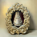 Relicario plateado Virgen del Rocío decorativo - Cositas Antiguas – La Guadaña, Anticuarios Online en Jerez , vender antigüedades, muebles antiguos