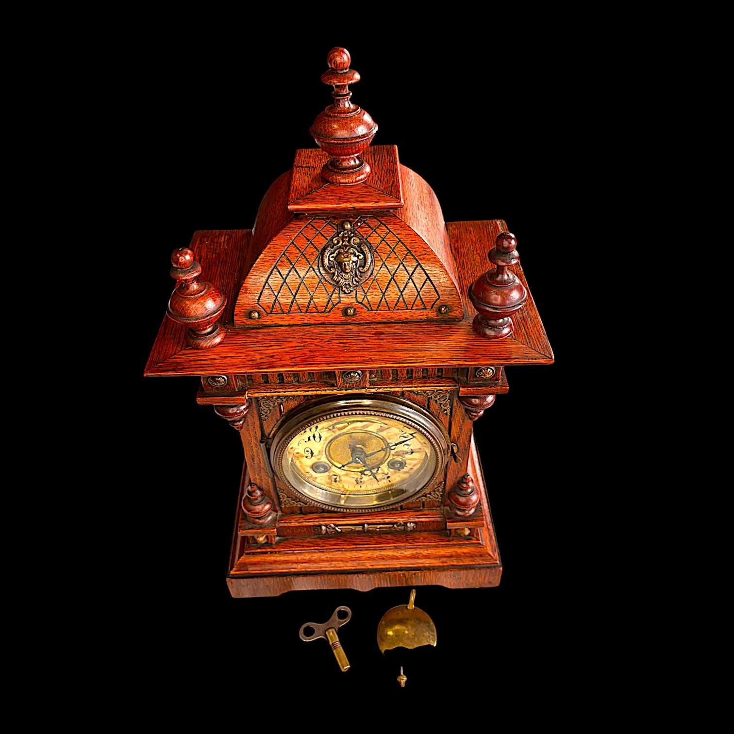 Reloj Junghans antiguo de sobremesa con llave 1906 - Cositas Antiguas – La Guadaña, Anticuarios Online en Jerez , vender antigüedades, muebles antiguos