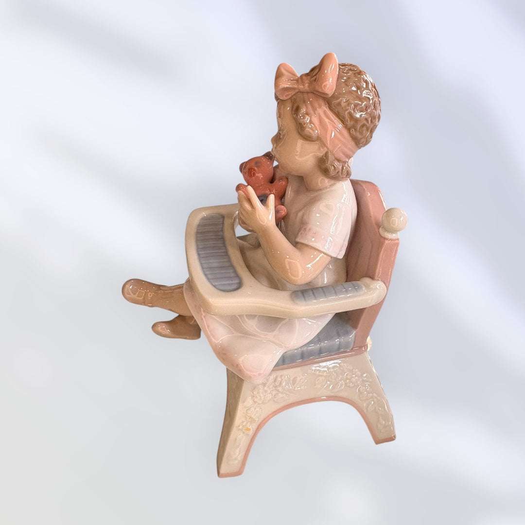 Bebés Lladró en tronas con patito y osito de porcelana - Cositas Antiguas – La Guadaña, Anticuarios Online en Jerez , vender antigüedades, muebles antiguos