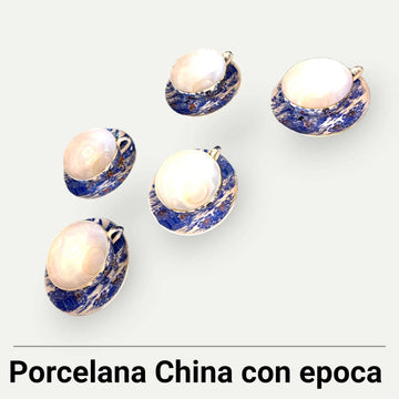 Juego de tazas de porcelana con motivos chinos y platos - Cositas Antiguas – La Guadaña, Anticuarios Online en Jerez , vender antigüedades, muebles antiguos