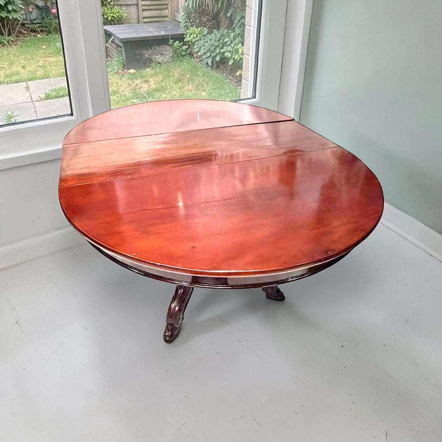 Mesa de caoba antigua extensible para comedor clásico - Cositas Antiguas – La Guadaña, Anticuarios Online en Jerez , vender antigüedades, muebles antiguos