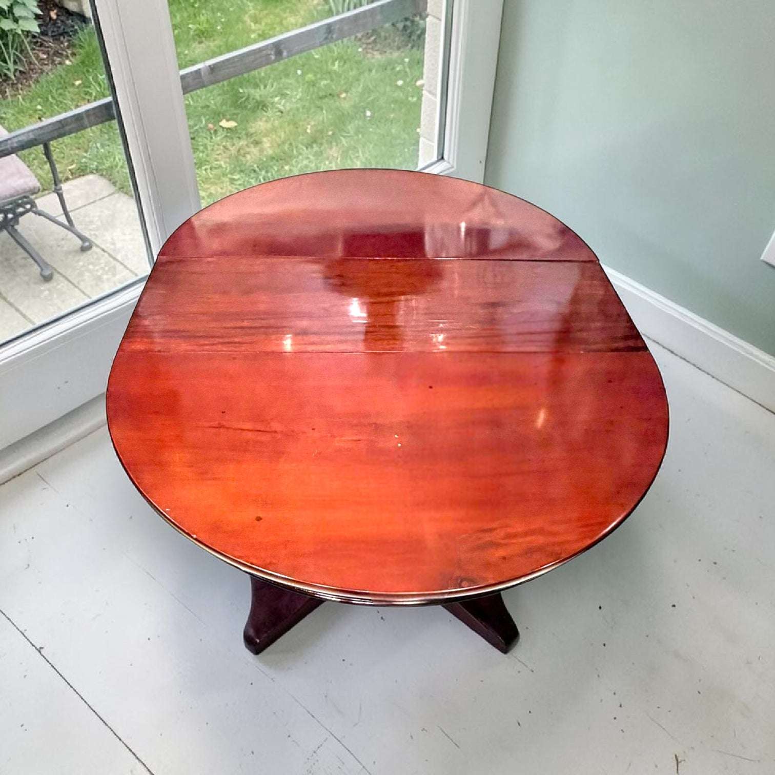 Mesa de caoba antigua extensible para comedor clásico - Cositas Antiguas – La Guadaña, Anticuarios Online en Jerez , vender antigüedades, muebles antiguos