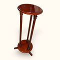 Pedestal de caoba para plantas con diseño torneado - Cositas Antiguas – La Guadaña, Anticuarios Online en Jerez , vender antigüedades, muebles antiguos