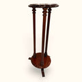 Pedestal de caoba para plantas con diseño torneado - Cositas Antiguas – La Guadaña, Anticuarios Online en Jerez , vender antigüedades, muebles antiguos