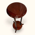 Pedestal de caoba para plantas con diseño torneado - Cositas Antiguas – La Guadaña, Anticuarios Online en Jerez , vender antigüedades, muebles antiguos