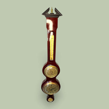 Estación meteorológica antigua de madera y metal dorado - Cositas Antiguas – La Guadaña, Anticuarios Online en Jerez , vender antigüedades, muebles antiguos
