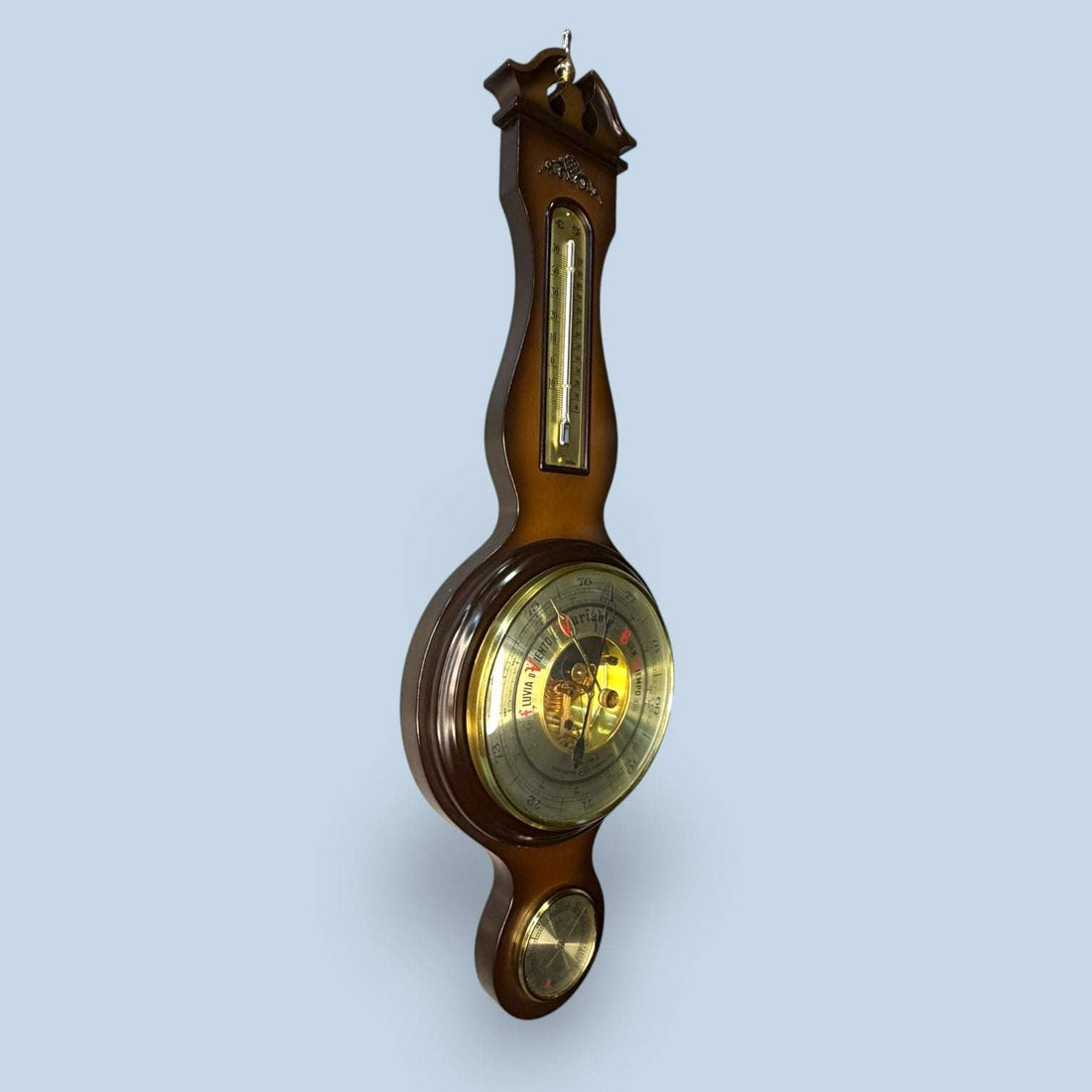 Estación meteorológica de pared estilo banjo vintage - Cositas Antiguas – La Guadaña, Anticuarios Online en Jerez , vender antigüedades, muebles antiguos