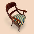 Sillón Biedermeier de caoba con asiento tapizado | pieza con historia - Cositas Antiguas – La Guadaña, Anticuarios Online en Jerez , vender antigüedades, muebles antiguos