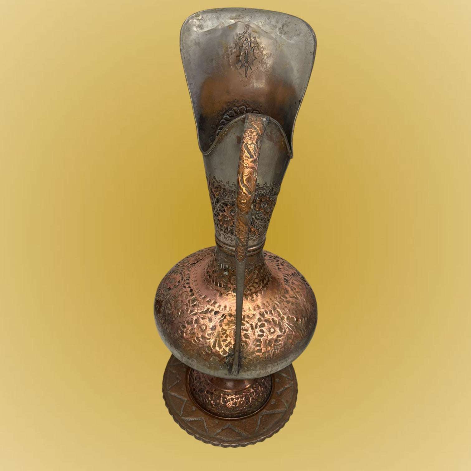 Gran jarra de cobre antigua estilo turco amartillada - Cositas Antiguas – La Guadaña, Anticuarios Online en Jerez , vender antigüedades, muebles antiguos
