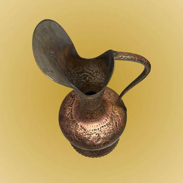 Gran jarra de cobre antigua estilo turco amartillada - Cositas Antiguas – La Guadaña, Anticuarios Online en Jerez , vender antigüedades, muebles antiguos