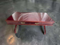 Mesa baja de madera con cajón frontal y patas curvas - Cositas Antiguas – La Guadaña, Anticuarios Online en Jerez , vender antigüedades, muebles antiguos