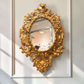 Espejo antiguo dorado de madera tallada único para decorar - Cositas Antiguas – La Guadaña, Anticuarios Online en Jerez , vender antigüedades, muebles antiguos