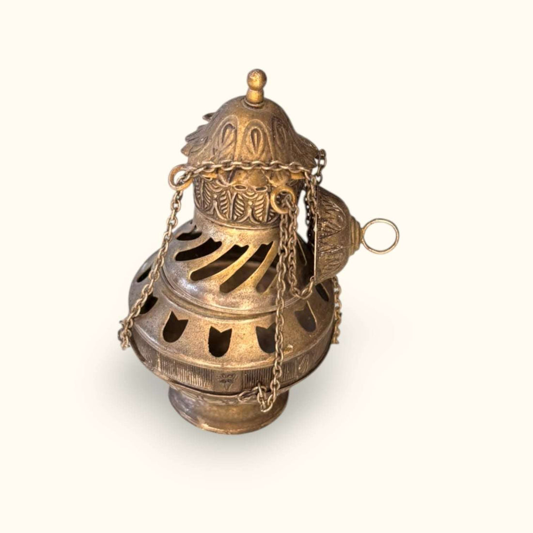 Botafumeiro decorativo antiguo de metal plateado único - Cositas Antiguas – La Guadaña, Anticuarios Online en Jerez , vender antigüedades, muebles antiguos