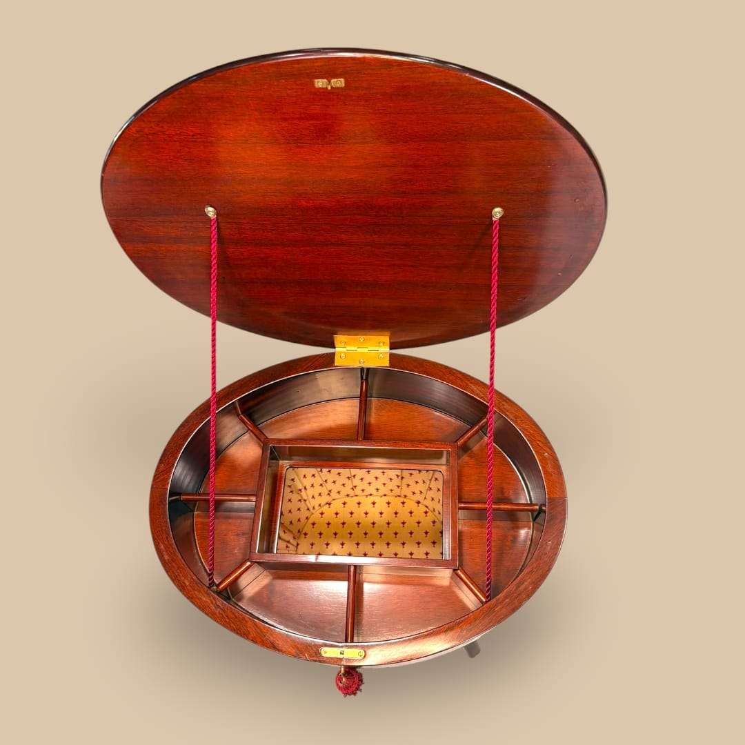 Mesa de costura eduardiana de caoba antigua única - Cositas Antiguas – La Guadaña, Anticuarios Online en Jerez , vender antigüedades, muebles antiguos