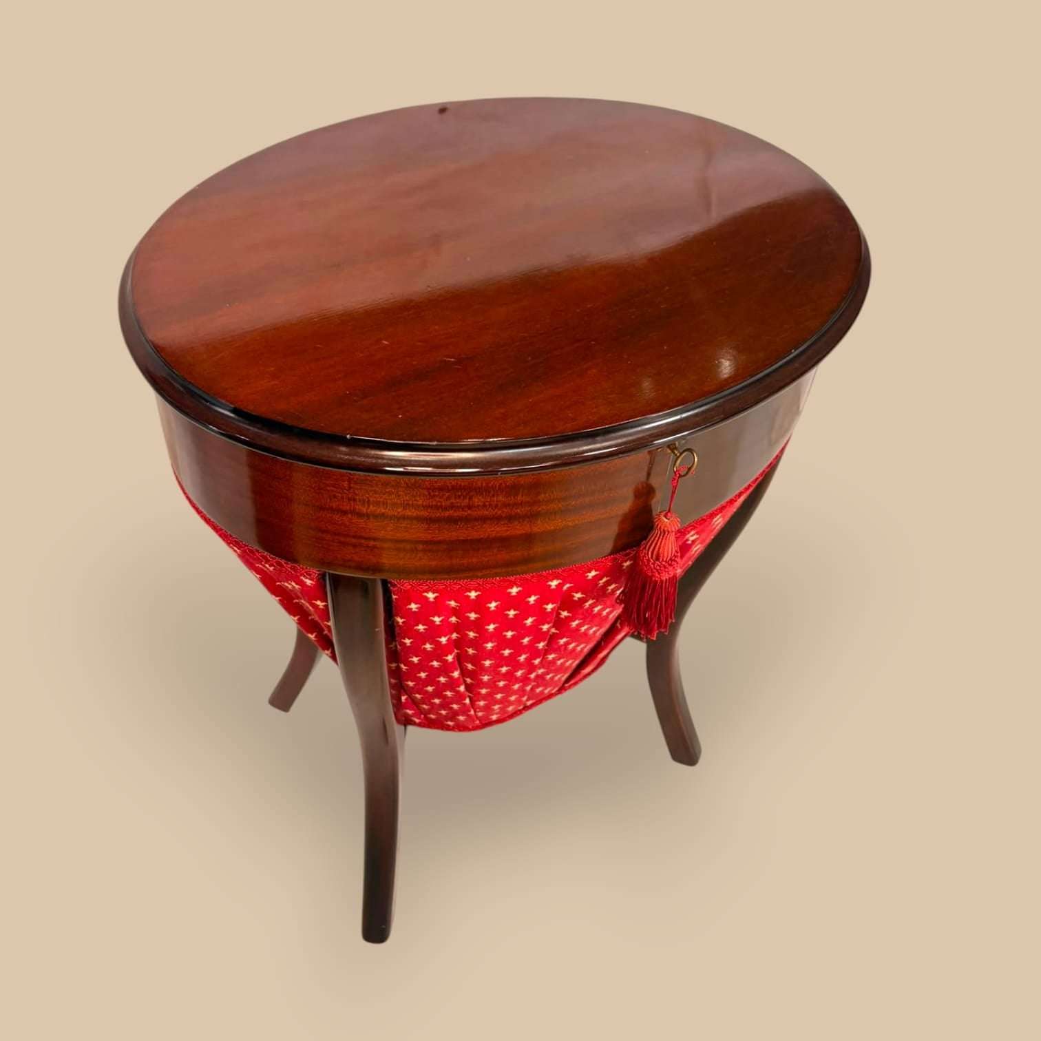 Mesa de costura eduardiana de caoba antigua única - Cositas Antiguas – La Guadaña, Anticuarios Online en Jerez , vender antigüedades, muebles antiguos