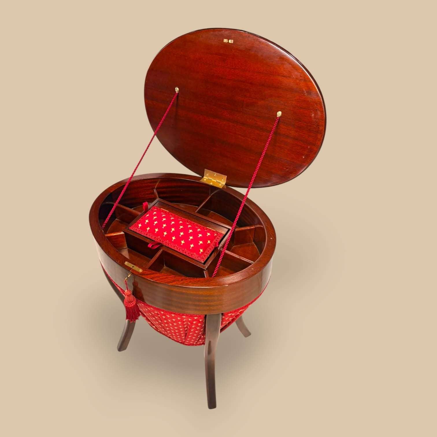 Mesa de costura eduardiana de caoba antigua única - Cositas Antiguas – La Guadaña, Anticuarios Online en Jerez , vender antigüedades, muebles antiguos