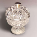 Bombonera de cristal con relieves y tirador plateado - Cositas Antiguas – La Guadaña, Anticuarios Online en Jerez , vender antigüedades, muebles antiguos