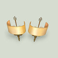 Pareja de apliques dorados de pared con pantalla - Cositas Antiguas – La Guadaña, Anticuarios Online en Jerez , vender antigüedades, muebles antiguos